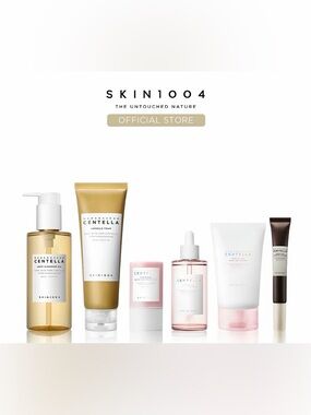 Skin1004 Centella Serum & Face Oil Set — Gold & Pink